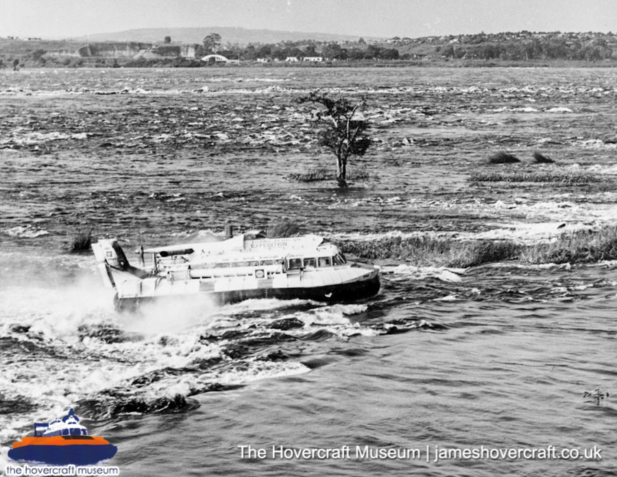 SRN6 - trans-African adventure -  (credit: The Hovercraft Museum Trust).